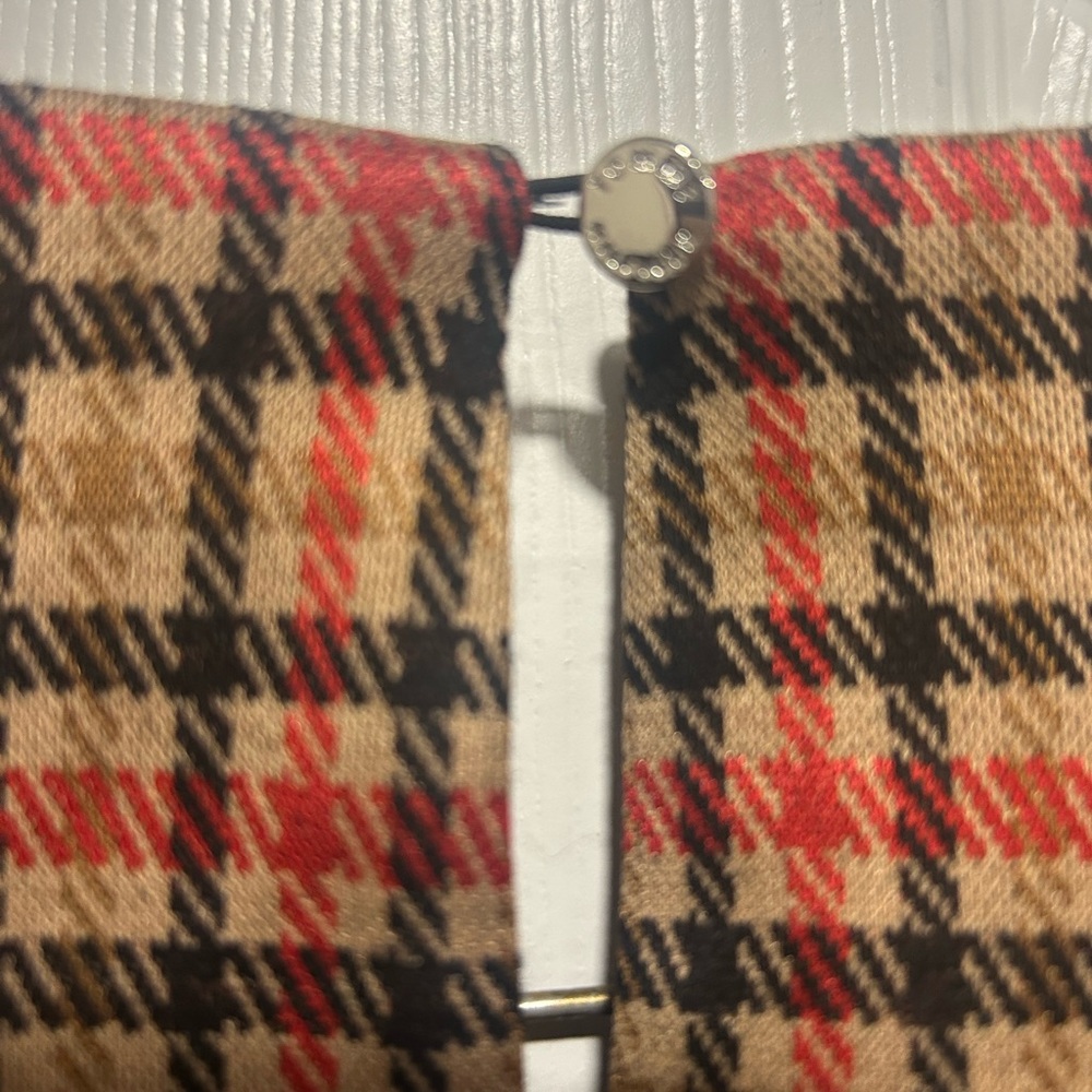 Tommy Hilfiger Red‎ and Brown Checkered Dress - Picture 4 of 4